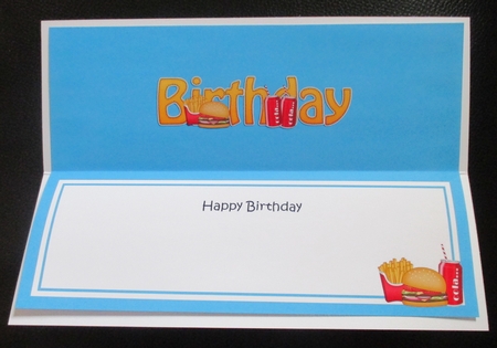 Large DL HAPPY BIRTHDAY insert by Davina Rundle