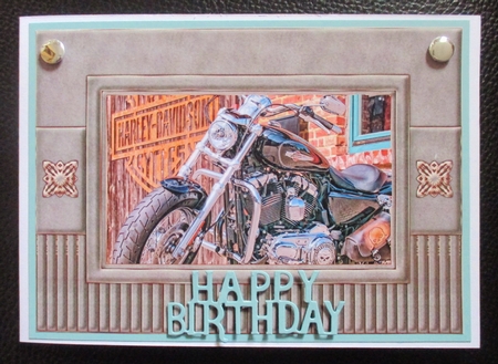 Harley Davidson 5 X 7 Topper + Sayings (Gray) by Davina Rundle