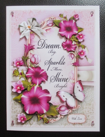 Lilac Petunia Card Mini Kit by Davina Rundle