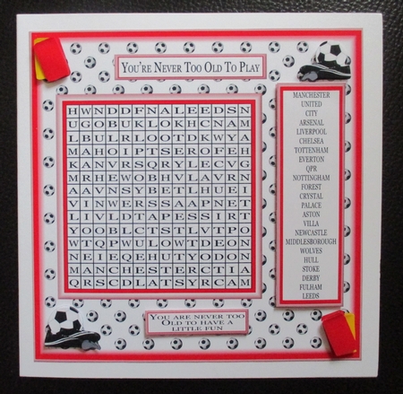 Word Search Football Teams by Davina Rundle
