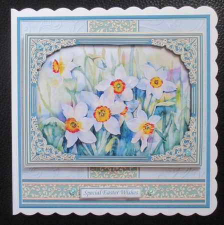 DAFFODILS & BUTTERFLIES All Occasions Quick Card & Insert Mini Kit by Davina Rundle
