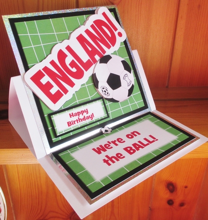 Footbal Easel Card by Davina Rundle
