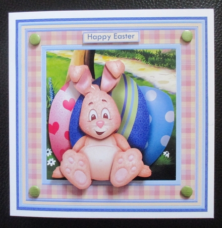 EASTER STEP AWAY FROM MY EGGS 7.5 Decoupage & Insert Mini Kit by Davina Rundle
