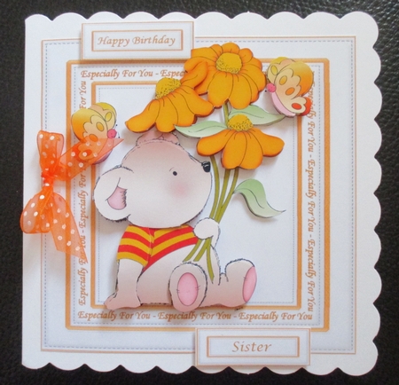 8x8 Daisy bear especially for you mini kit by Davina Rundle