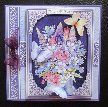WILD FLOWERS & BUTTERFLIES All Occasions Quick Card & Insert Mini Kit by Davina Rundle