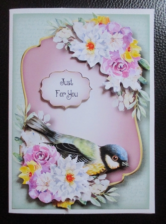 Beautiful Bird & Blooms - Purple & Teal by Davina Rundle