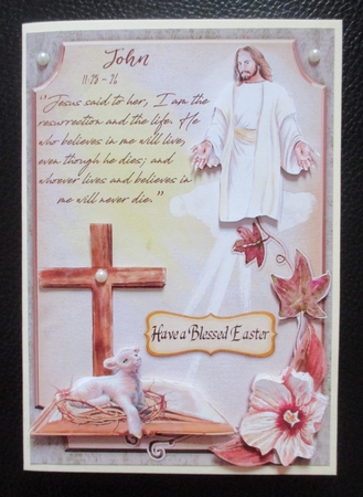 Blessed Easter - A5 Card Front by Davina Rundle