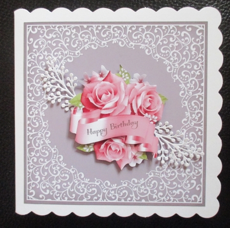 Dusky Swirl Frame Inlay Paper by Davina Rundle