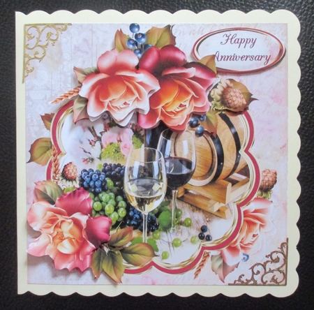 8x8 wine and roses for your anniversary mini kit by Davina Rundle