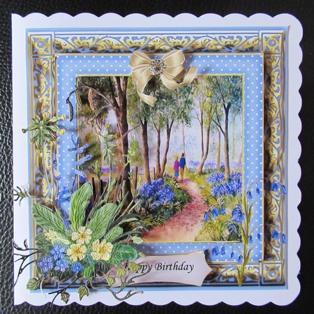 SPRINGTIME WALK MULTI SENTIMENT - BIRTHDAY GET WELL ANNIVERSARY ETC by Davina Rundle