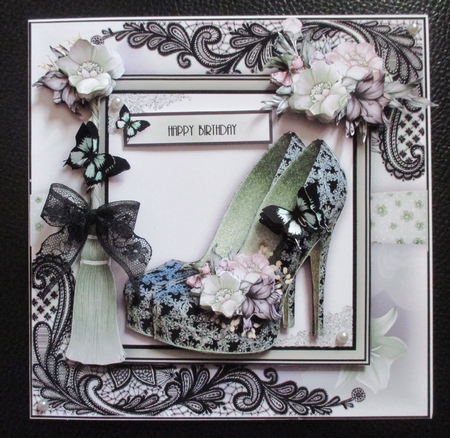 Mixed Floral and Lace Shoes Bumper Kit by Davina Rundle