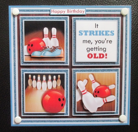 BOWLING NIGHT 7.5 Quick Layer Card & Ages Mini Kit by Davina Rundle