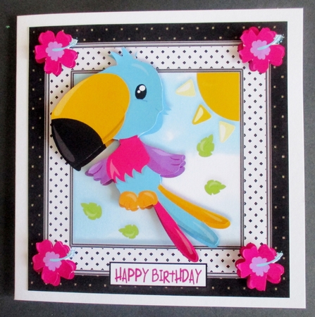 Bird Crazy - Tilly Toucan Card Topper by Davina Rundle