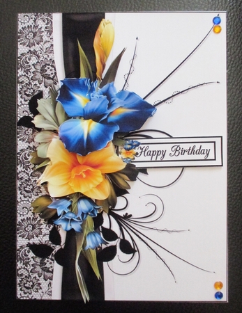 Floral medly with spring flowers 2 mini kit by Davina Rundle