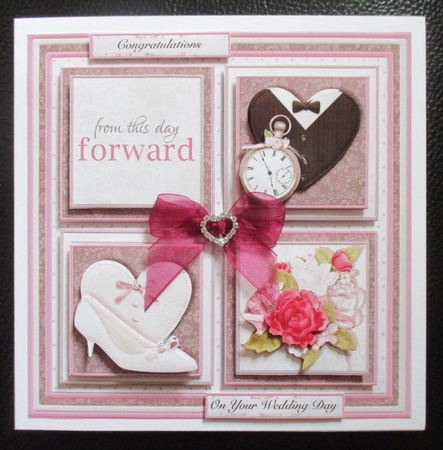 WEDDING DAY SQUARES 7.5 Quick Layer Card & Insert Mini Kit by Davina Rundle