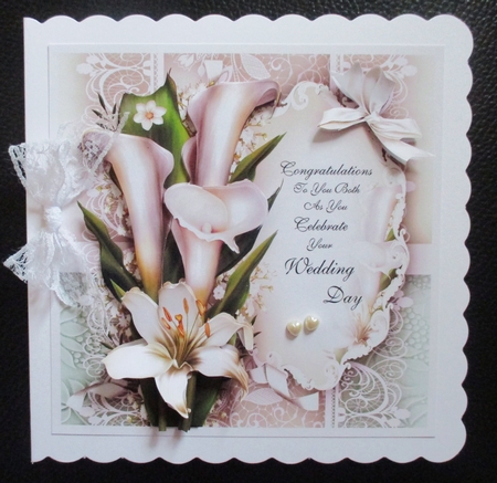 White Callas with Lily Lace Mini Kit by Davina Rundle