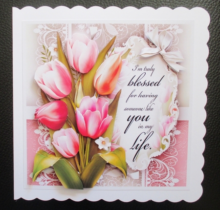 Pink Tulips Lace Mini Kit by Davina Rundle