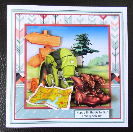 HIKING or CAMPING EQUIPMENT 7.5 Decoupage & Insert Mini Kit Featured Gallery Photo
