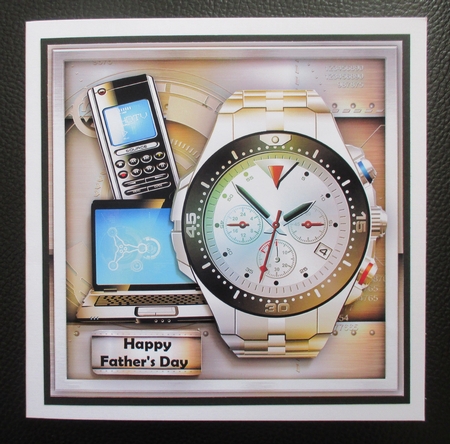 Silver Blue Watch Card Mini Kit by Davina Rundle