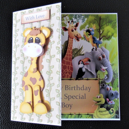 Jungle Friends Boy 8x8 by Davina Rundle