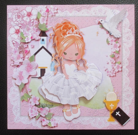 Cute Little Blonde Holy Communion Mini Kit by Davina Rundle