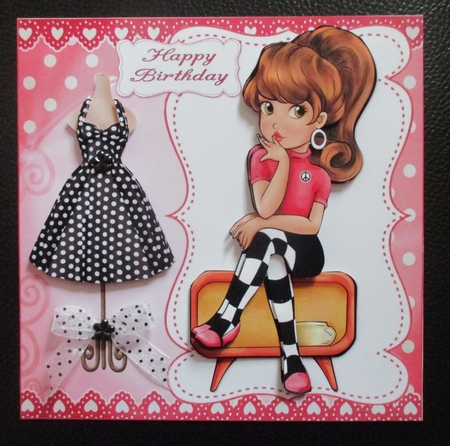 8x8 Retro girl mini kit by Davina Rundle
