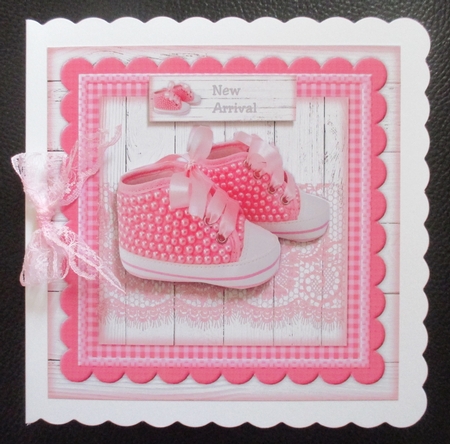 Baby Girl Shoes Quick Card by Davina Rundle