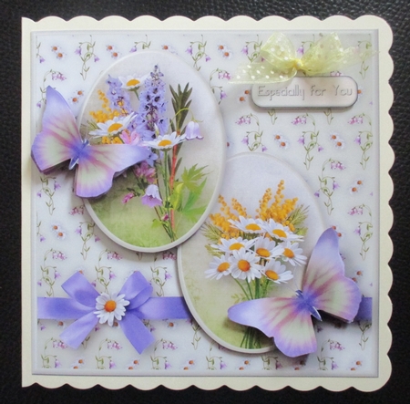 Wildflower Posies - Decoupage Card Mini Kit by Davina Rundle