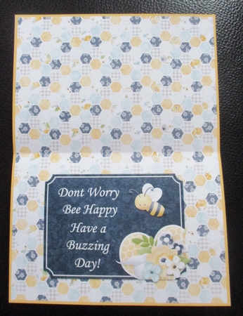 A Bee-lightful Full Insert to go with cup876889_880 by Davina Rundle
