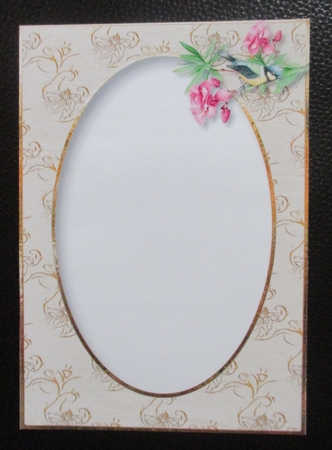Beautiful Blue Tit & Blooms Insert by Davina Rundle