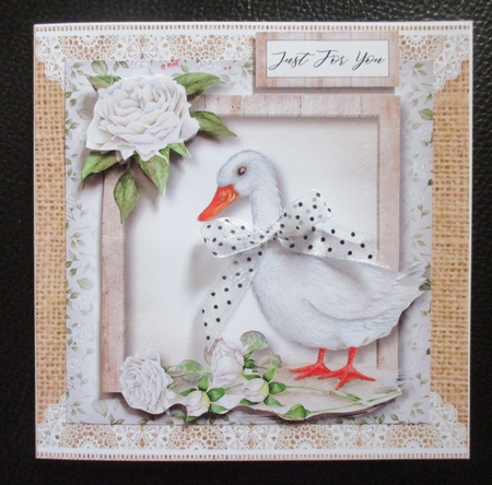 Burlap and Lace Background 9 by Davina Rundle