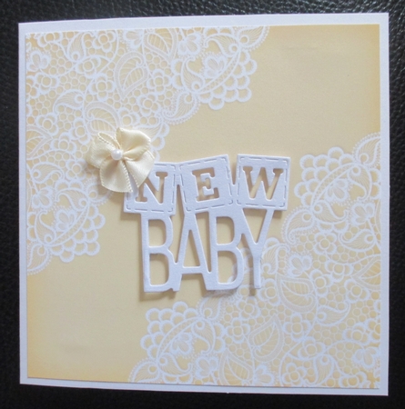 Pastel Lace Double Corner Background by Davina Rundle
