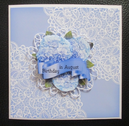 Pastel Lace Double Corner Background by Davina Rundle