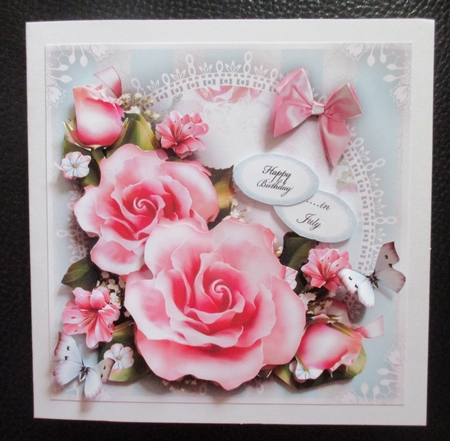 Pink Roses Mini Kit by Davina Rundle