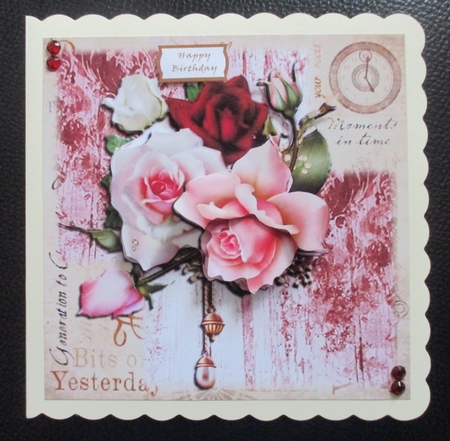 Roses In Time Mini Kit 8x8 by Davina Rundle