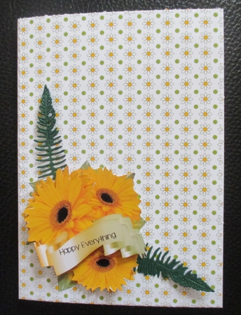 Gerbera and Banner JPG 2 by Davina Rundle