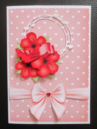 Hibiscus and Banner JPG  by Davina Rundle