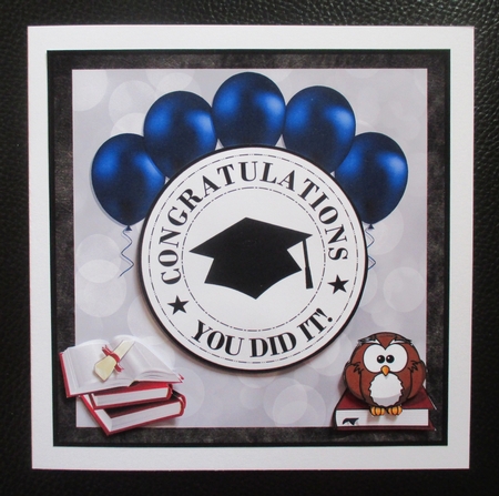 GRADUATION blue balloons by Davina Rundle