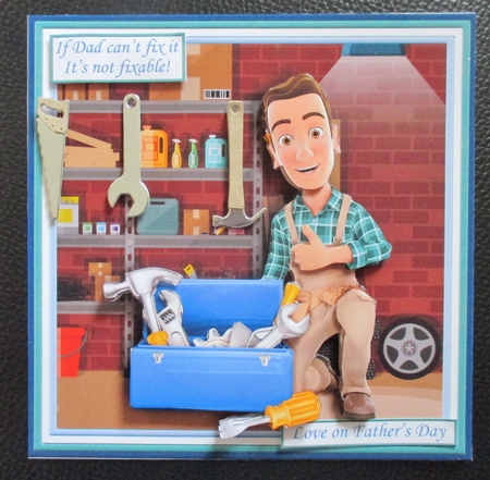 IF YOU CANT FIX IT 7.5 Decoupage & Insert Mini Kit Various Male Occasions by Davina Rundle