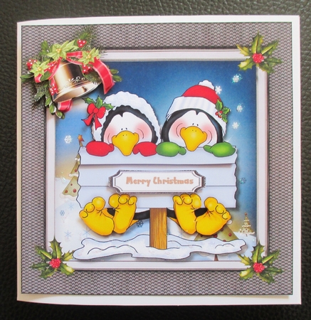 Penguins Skaters  by Davina Rundle