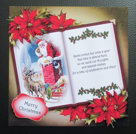 Open Book Christmas - Santa by Davina Rundle