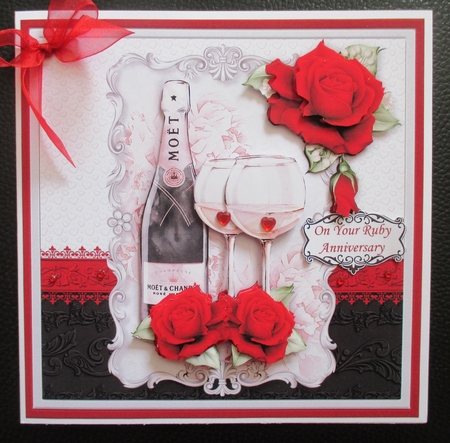 CHAMPAGNE CELEBRATIONS 7.8 Decoupage & Insert Bumper Kit  by Davina Rundle