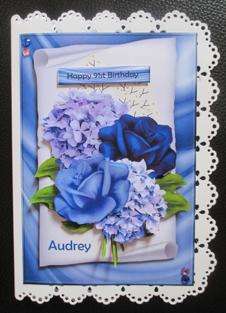 Bouquet In Blue by Davina Rundle