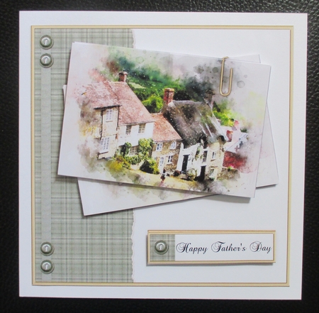 Cottages Postcard Mini Kit by Davina Rundle