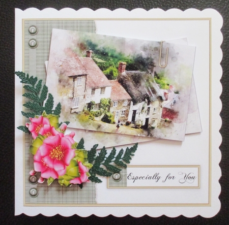 Cottages Postcard Mini Kit by Davina Rundle