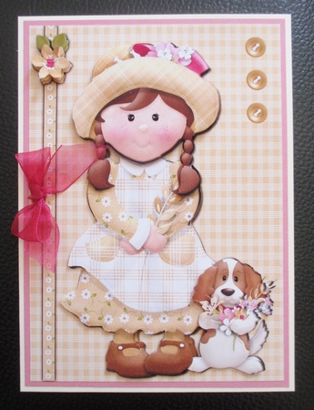 little girl with dog by Davina Rundle
