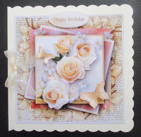 Sunshine Roses Layered Card Mini Kit by Davina Rundle