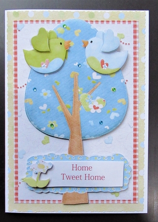 Home Tweet Home Decoupage Card Kit New Home, Moving Home, House warming by Davina Rundle
