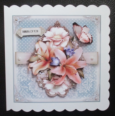 Lily Bouquet and Polka Dots Card Kit by Davina Rundle