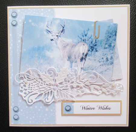 Winter Stag Postcards Mini Kit by Davina Rundle